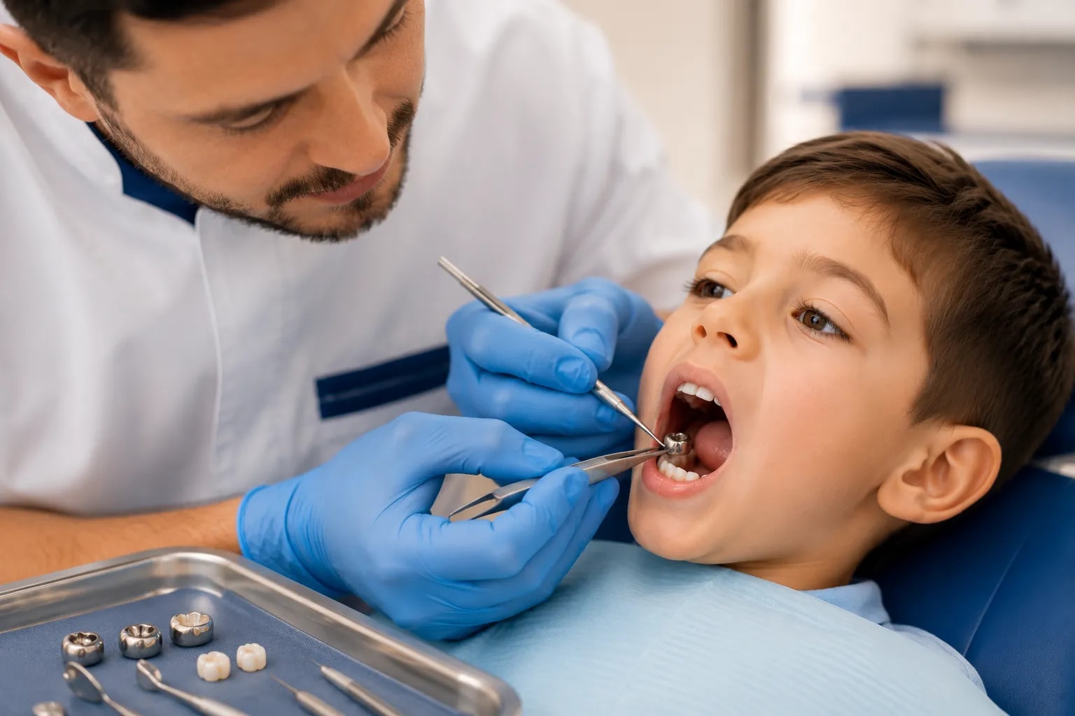 التيجان المعدنية والتجميلية